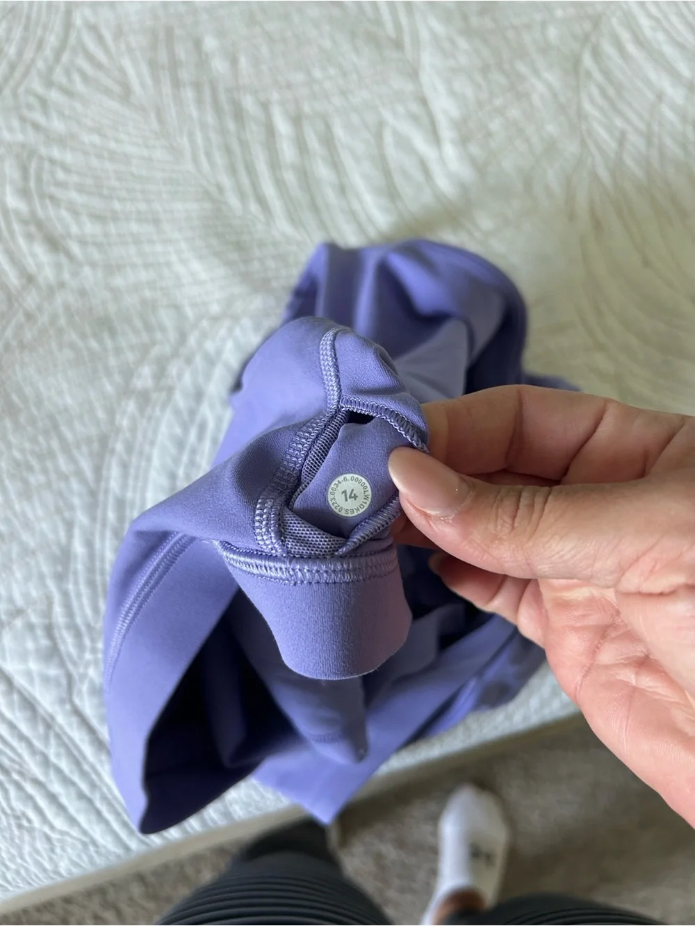 lululemon athletica Deep Lavender High-Neck Crop Tank